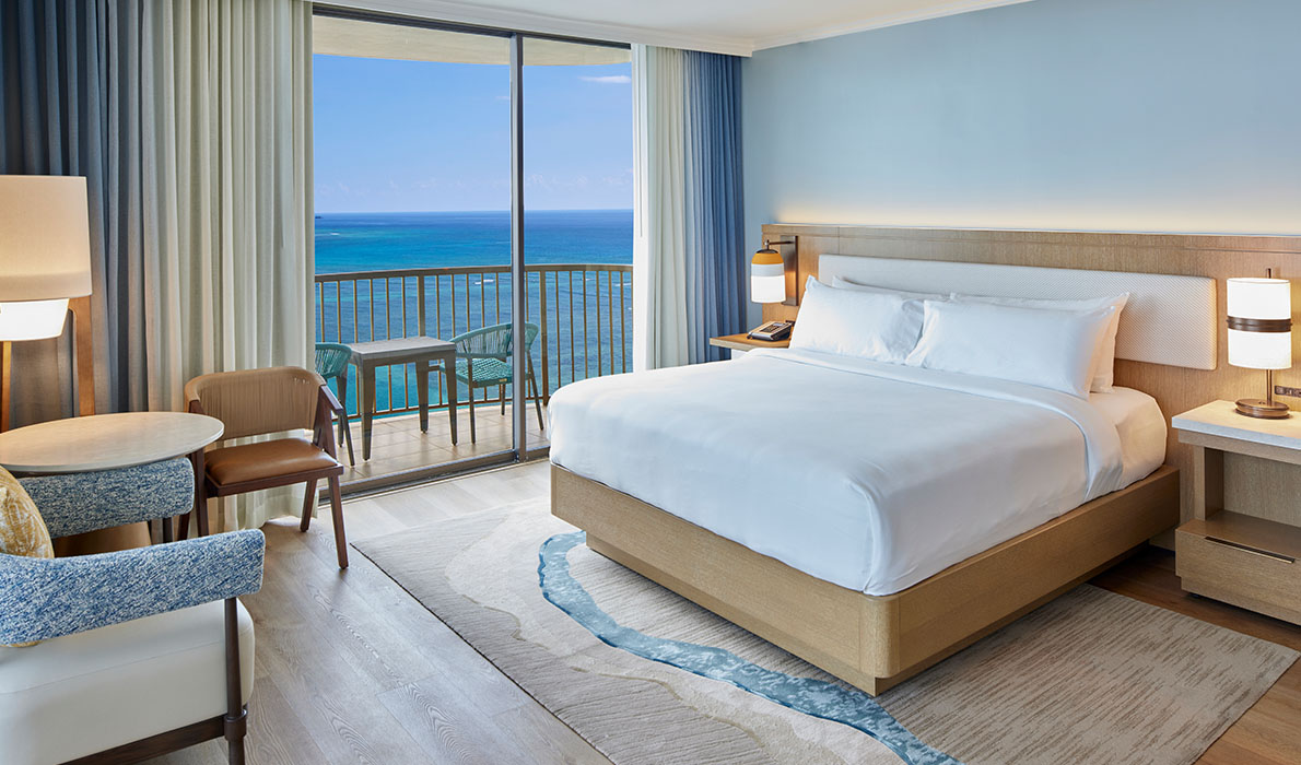 レインボー カイ コーナーキングルーム － ダイヤモンドヘッドビュー画像