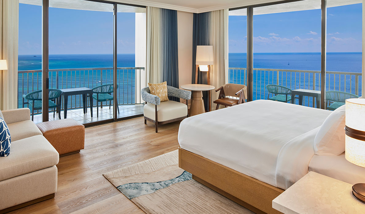 レインボー カイ コーナーキングルーム － ダイヤモンドヘッドビュー画像