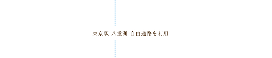 東京駅 八重洲 自由通路を利用